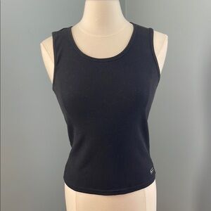 Champion Black Fitted Sleeveless Tank Top